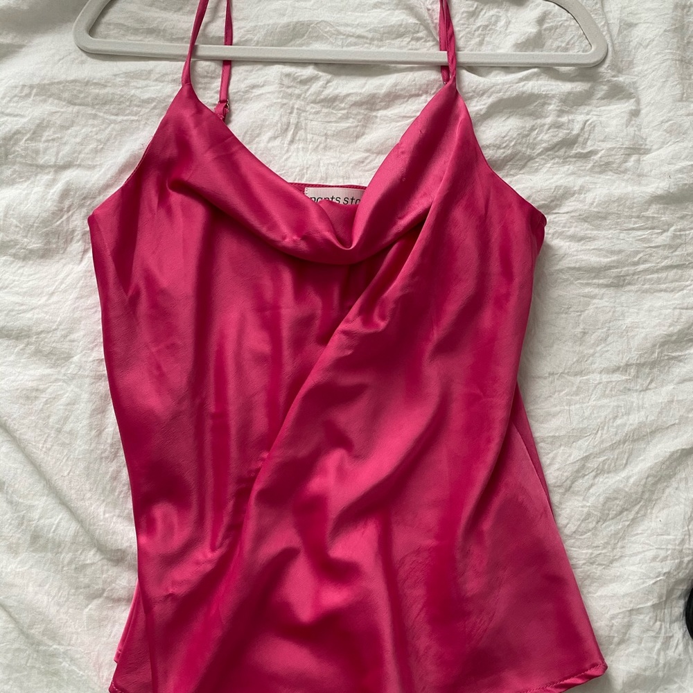 Pants store drape neck top